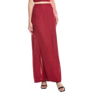 Summer Away Womens  Rewa Linen Skirt, Red